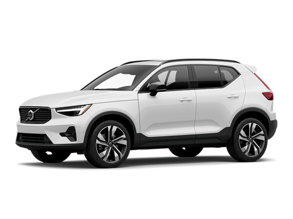 New 2025 Volvo XC40 B5 Ultra Dark Theme in Crystal White Pearl For Sale